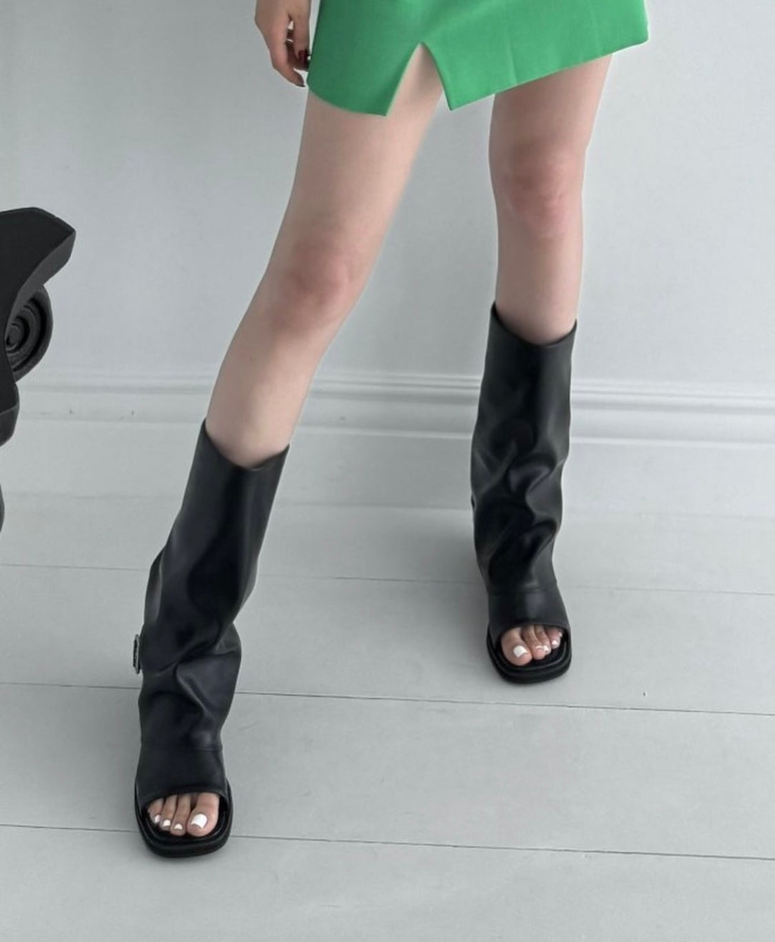Azalea Mate Foldover Knee Boots